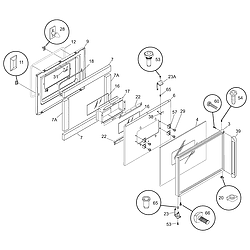 CGEB27S7CB1 Electric Walloven Door Parts diagram