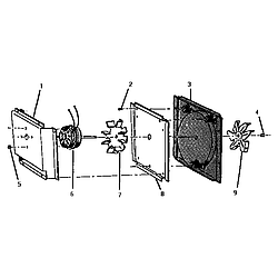 CMT231EC Convection Oven Convection blower assembly Parts diagram