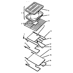 CMT231EC Convection Oven Rack, elements & pan Parts diagram