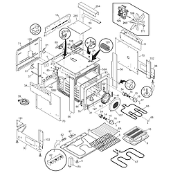 CPES389CC1 Range Body Parts diagram