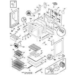 CPLEF398CCB Electric Range Body Parts diagram