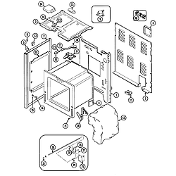 CRE9400ACL Range Body Parts diagram