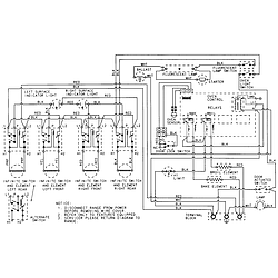 CRE9400ACL Range Wiring information Parts diagram