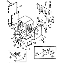 CRE9500ADW Range Body Parts diagram