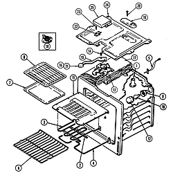 CRE9500ADW Range Oven Parts diagram