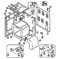 CRE9600ACE Range Body Parts diagram