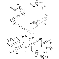 CRG9700CAE Range Gas controls Parts diagram