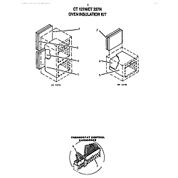 CT227N Electric Wall Oven Insulation kit Parts diagram