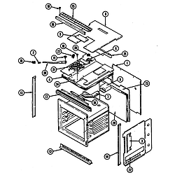 CWE5500BCE Range Body (cwe4700) (cwe4700bcb) (cwe4700bce) Parts diagram