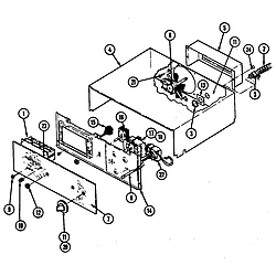 CWE5500BCE Range Control panel Parts diagram