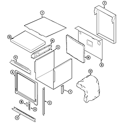 CWE7800ACE Range Body Parts diagram