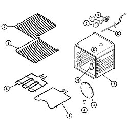 CWE7800ACE Range Oven Parts diagram