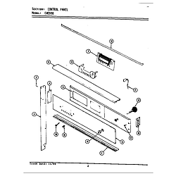 CWE900 Range Control panel (cwe900) (cwe900) Parts diagram