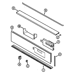 CWE9000ACE Range Control panel (cwe9000bcb) (cwe9000bce) (cwe9000bdb) (cwe9000bde) Parts diagram