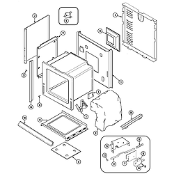 CWE9030BCB Range Body Parts diagram