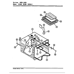 D156 Range Liner (d156b & d156w) (d156b) (d156w) Parts diagram