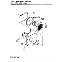 D156W Range Blower motor (convection d156b & d156w) (d156b) (d156w) Parts diagram