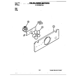 D156W Range Blower motor-cooling fan (d156) Parts diagram