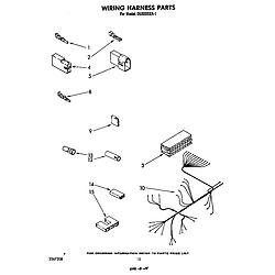 DU6000XR1 Dishwasher Wiring harness Parts diagram