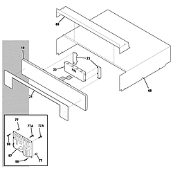 E30EW75DSS1 Wall Oven Control panel Parts diagram