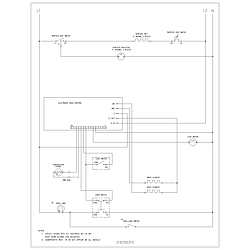 FEF352AUG Electric Range Wiring schematic Parts diagram