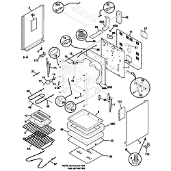 FEF366AWA Electric Range Body Parts diagram