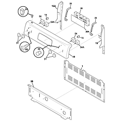 FEF366CCB Electric Range Backguard Parts diagram