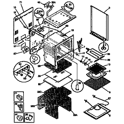 FEF367CATB Electric Range Body Parts diagram