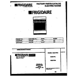 FEF377BADA Range - Electric Cover Parts diagram