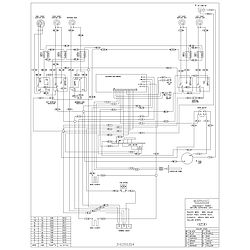 FEF380MXDCA Electric Range Wiring diagram Parts diagram
