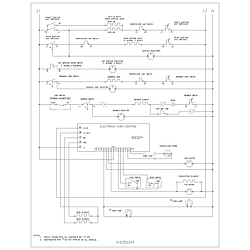 FEFL89CCB Electric Range Wiring schematic Parts diagram