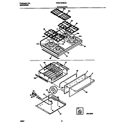 FGF379WECE Gas Range Top/drawer Parts diagram