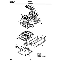 FGF379WECF Gas Range Top/drawer Parts diagram