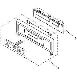 GBD277PDB10 Built In Double Oven - Electric Control panel Parts diagram