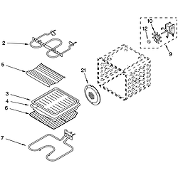 GBD277PDB10 Built In Double Oven - Electric Internal oven Parts diagram