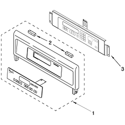 GBD307PDS09 Built In Oven - Electric Control panel Parts diagram