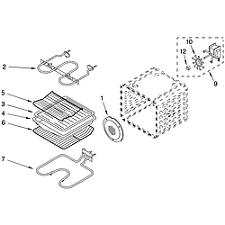 GBD307PDS09 Built In Oven - Electric Internal oven Parts diagram