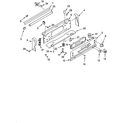 GJP84802 Free Standing - Electric Control panel Parts diagram