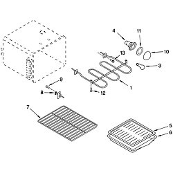 GJP84802 Free Standing - Electric Oven Parts diagram