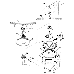 GLDB958AB2 Dishwasher Motor and pump Parts diagram