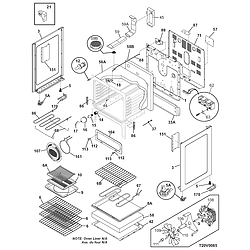 GLEFM397DSB Electric Range Body Parts diagram