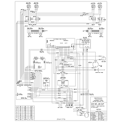 GLEFM397DSB Electric Range Wiring diagram Parts diagram