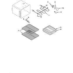 GLSP84900 Free Standing - Electric Oven Parts diagram