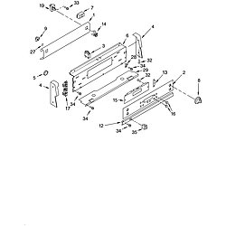 GLSP85900 Free Standing - Electric Control panel Parts diagram