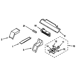 GMC275PDB1 Electric Oven Microwave Combo Latch Parts diagram