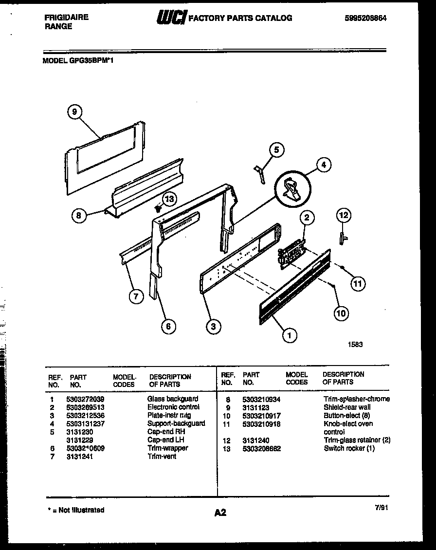 Frigidaire Gpg35bpmx1 Range - Gas Timer