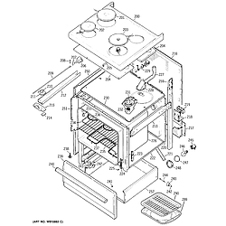 JB552GK1 Electric Range Body Parts diagram