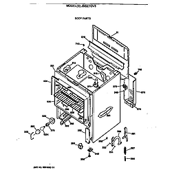 JBS27GV3WH Electric Range Body Parts diagram