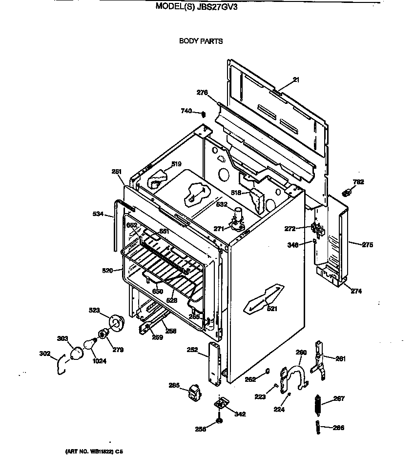 General Electric JBS27GV3WH Electric Range Timer - Stove ... ge nautilus dishwasher wiring diagram 