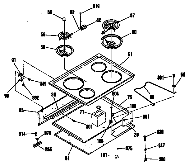 General Electric Jdp36gp Range, Ge Countertop Stove Parts Diagram
